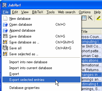 指定したアイテムのみをJab2HTMLでエクスポート